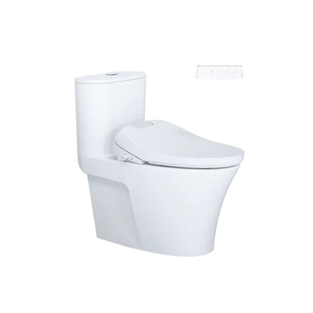Bồn cầu một khối kết hợp nắp điện tử Caesar C1395F + TAF610H